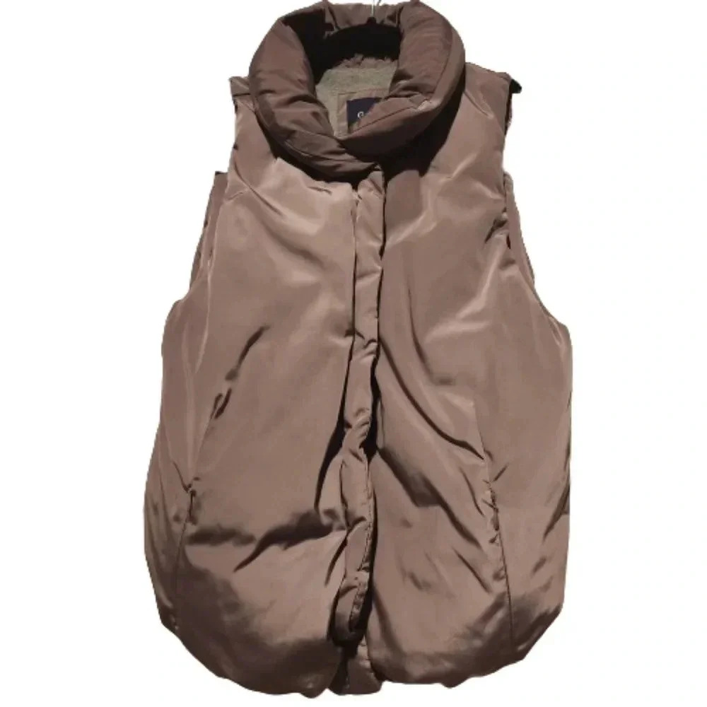 GAP Puffer Vest – XS – Purple/ Brown